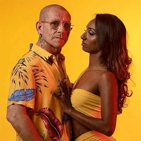 Couple Homme caucasien Femme métissée réunionnaise - Saint-Just & Emma - Bachata Réunion